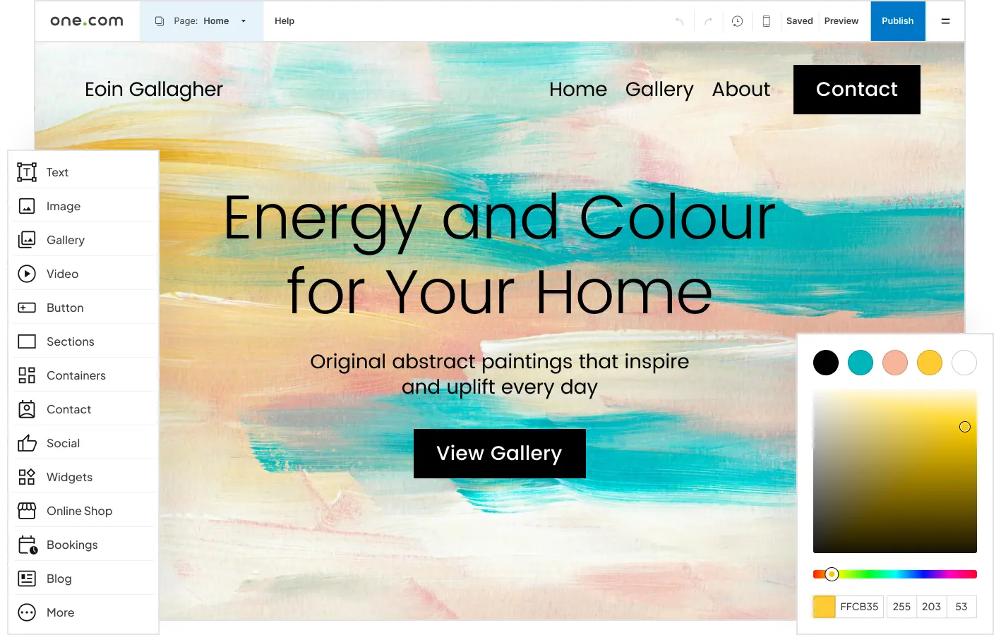 Un site pour artiste, que vous soyez