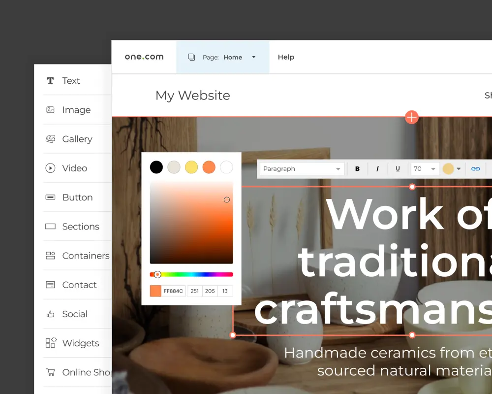 Erstellen Sie in wenigen Minuten eine professionelle Website