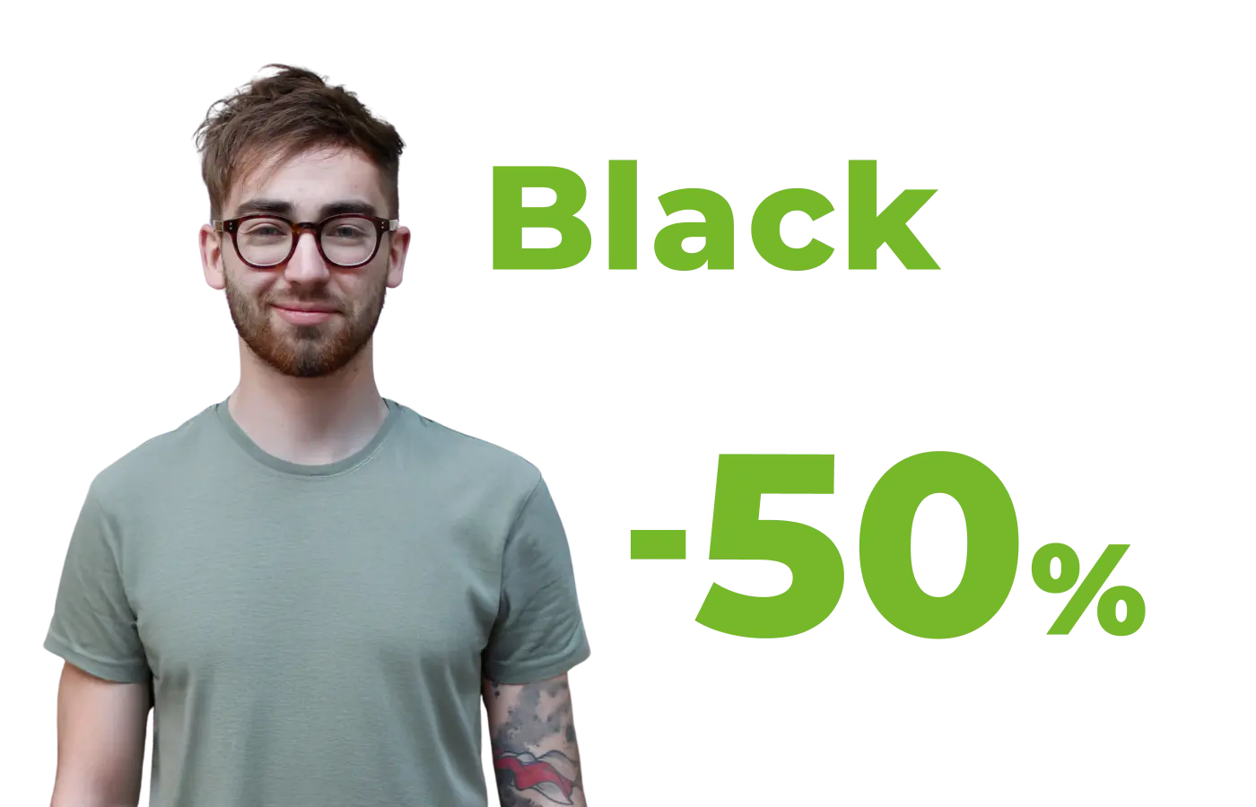 Black Weeks: Sparen Sie 50 % & bringen Sie Ihre Idee online