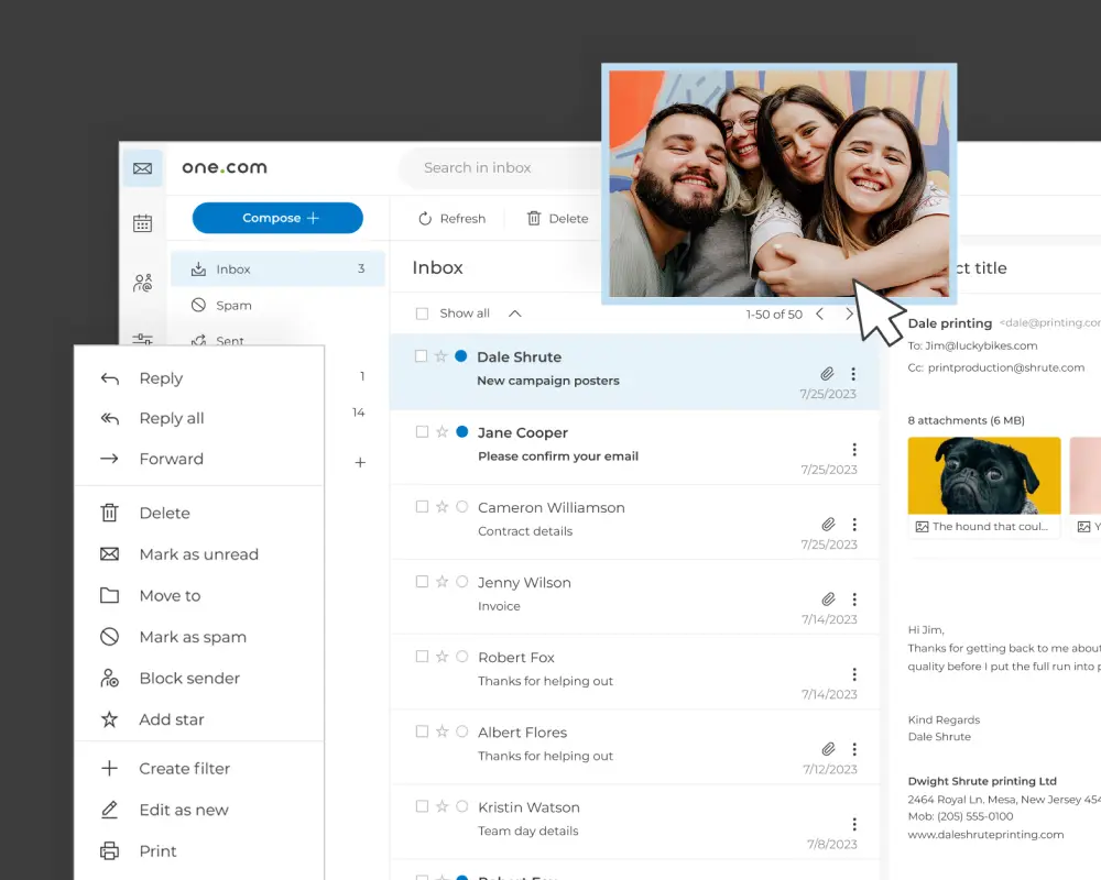 Richten Sie eine professionelle E-Mail-Adresse auf Ihrer Domain ein