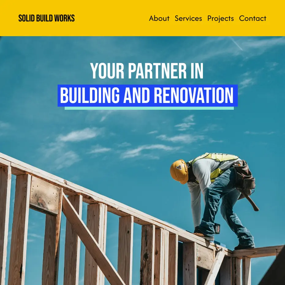 Click and drag to construct your website Click and drag to construct your website
