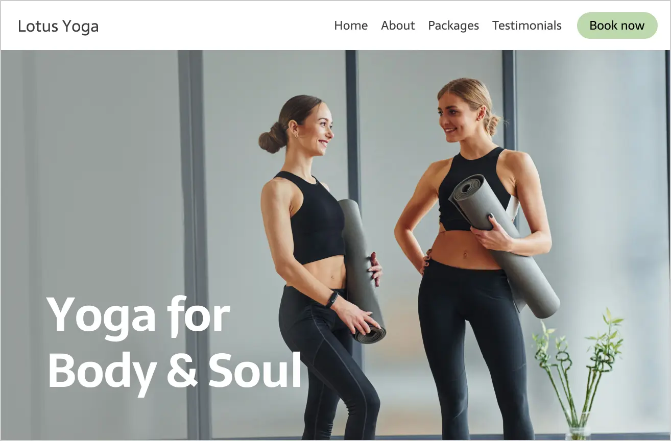 Win more clients with an all-in-one fitness website