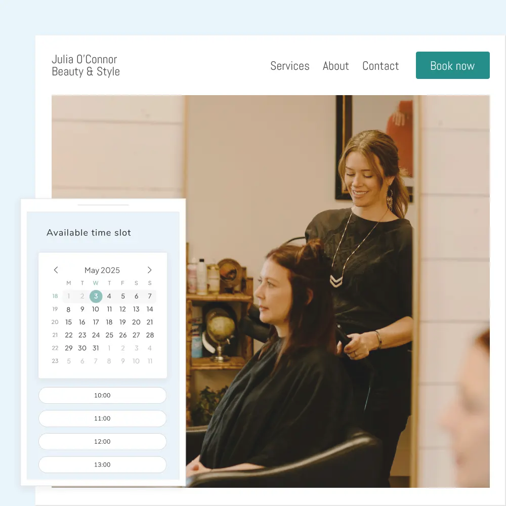 Gør det nemt at booke tid online Gør det nemt at booke tid online