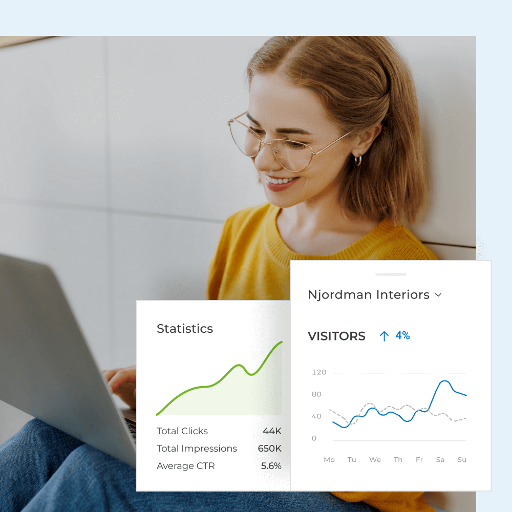 Get insights into your visitors Get insights into your visitors