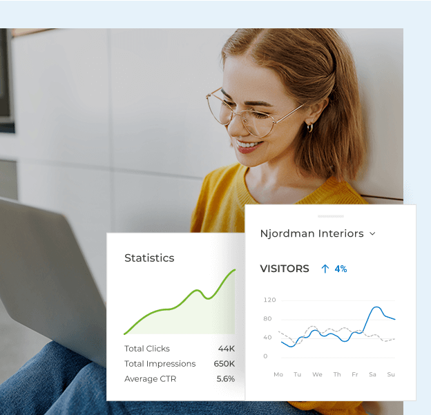 Get insights into your visitors Get insights into your visitors