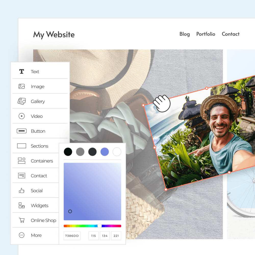 Create your website in an instant Create your website in an instant