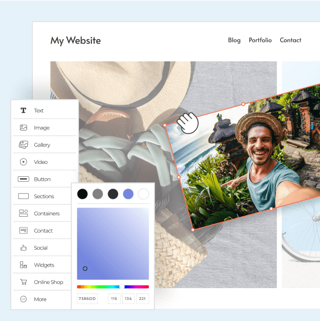 Create your website in an instant Create your website in an instant