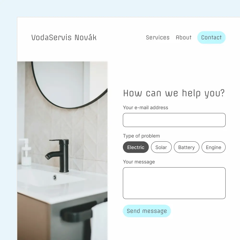 Let clients request work or a quote on your site Let clients request work or a quote on your site