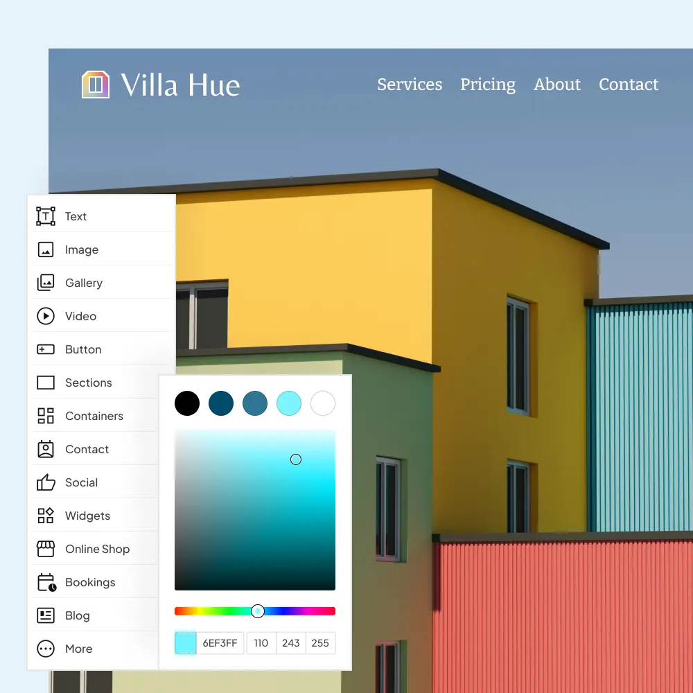 Click your way to a professional website Click your way to a professional website